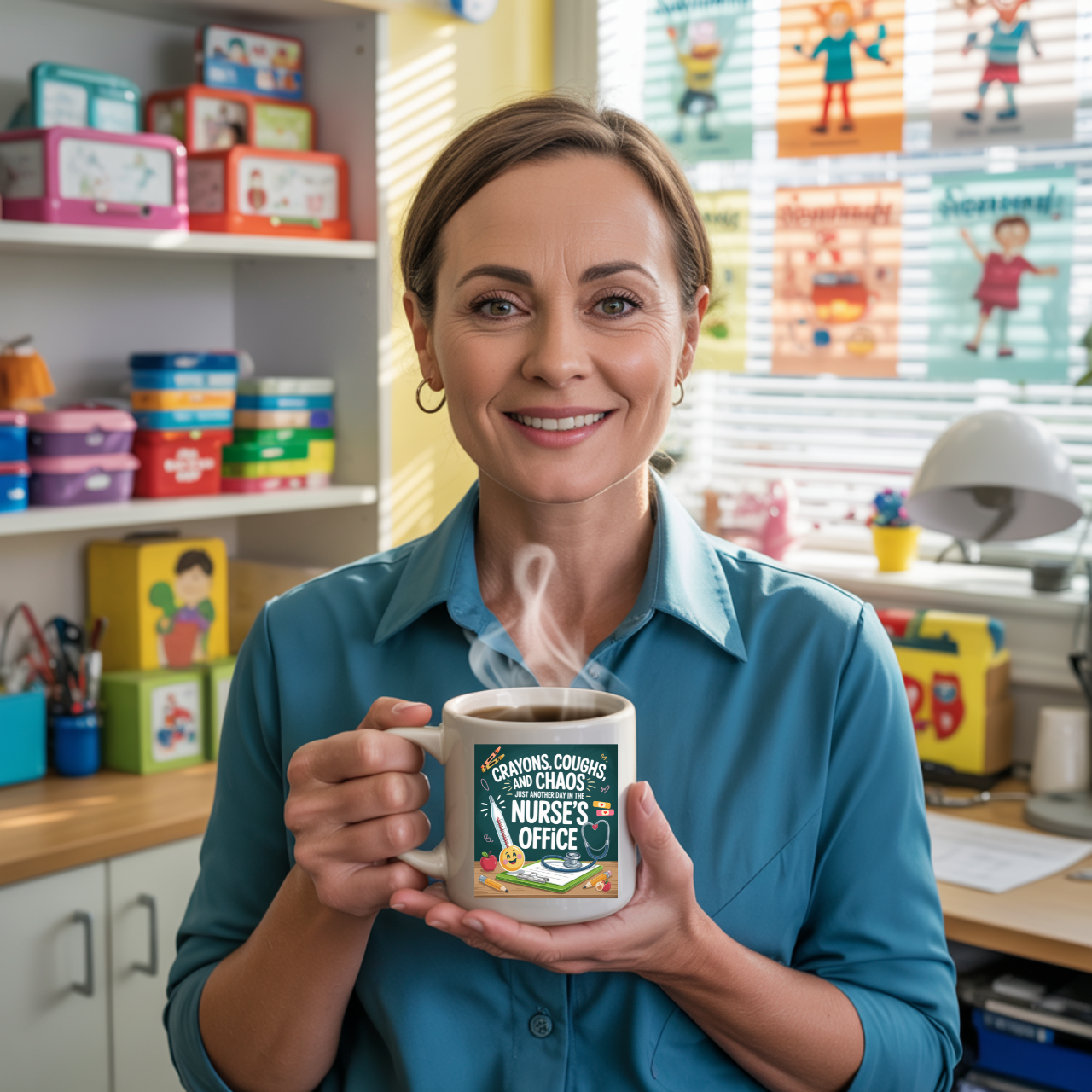 Funny School Nurse Mug – 20oz Coffee Cup for School Nurses'