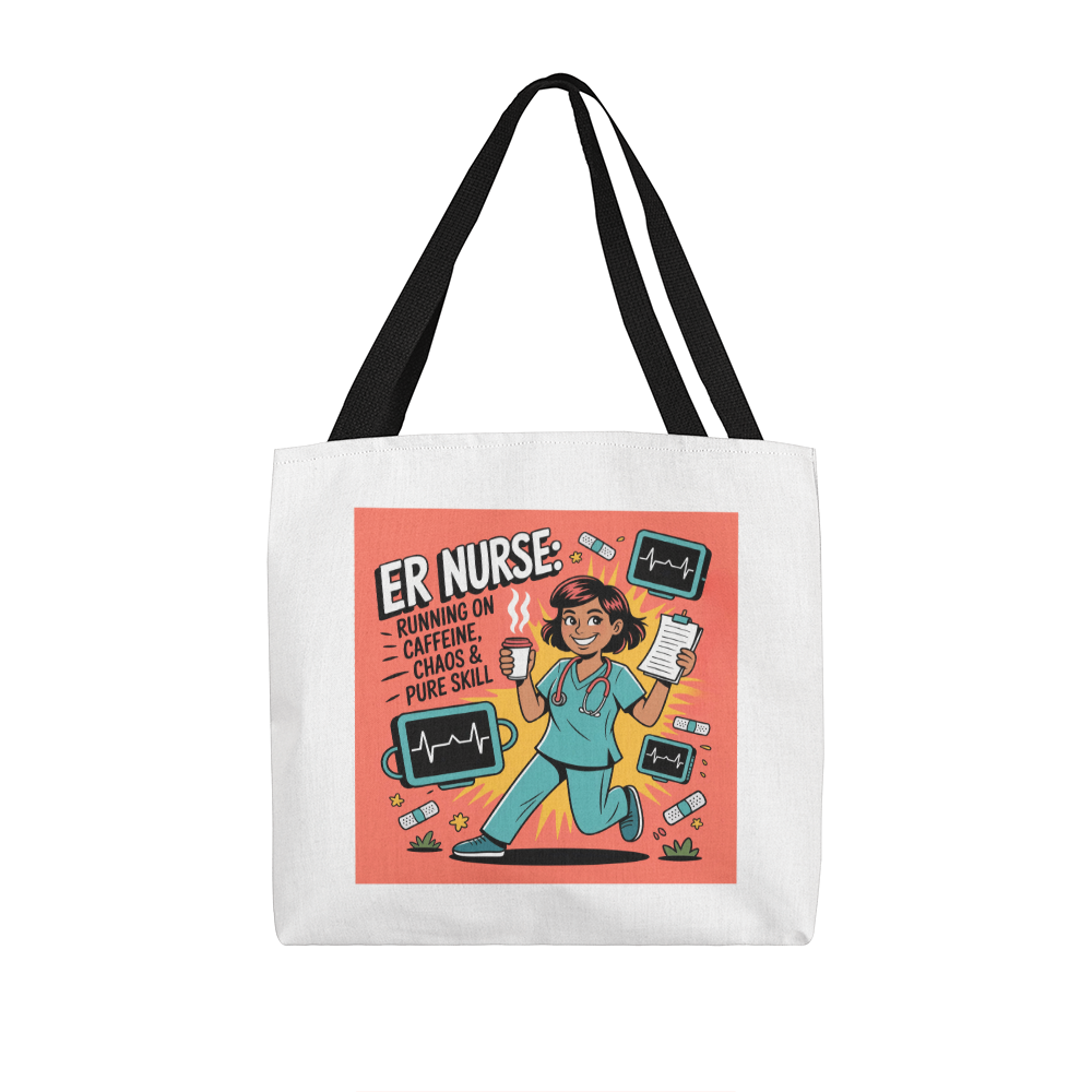 Fun ER Nurse Tote Bag