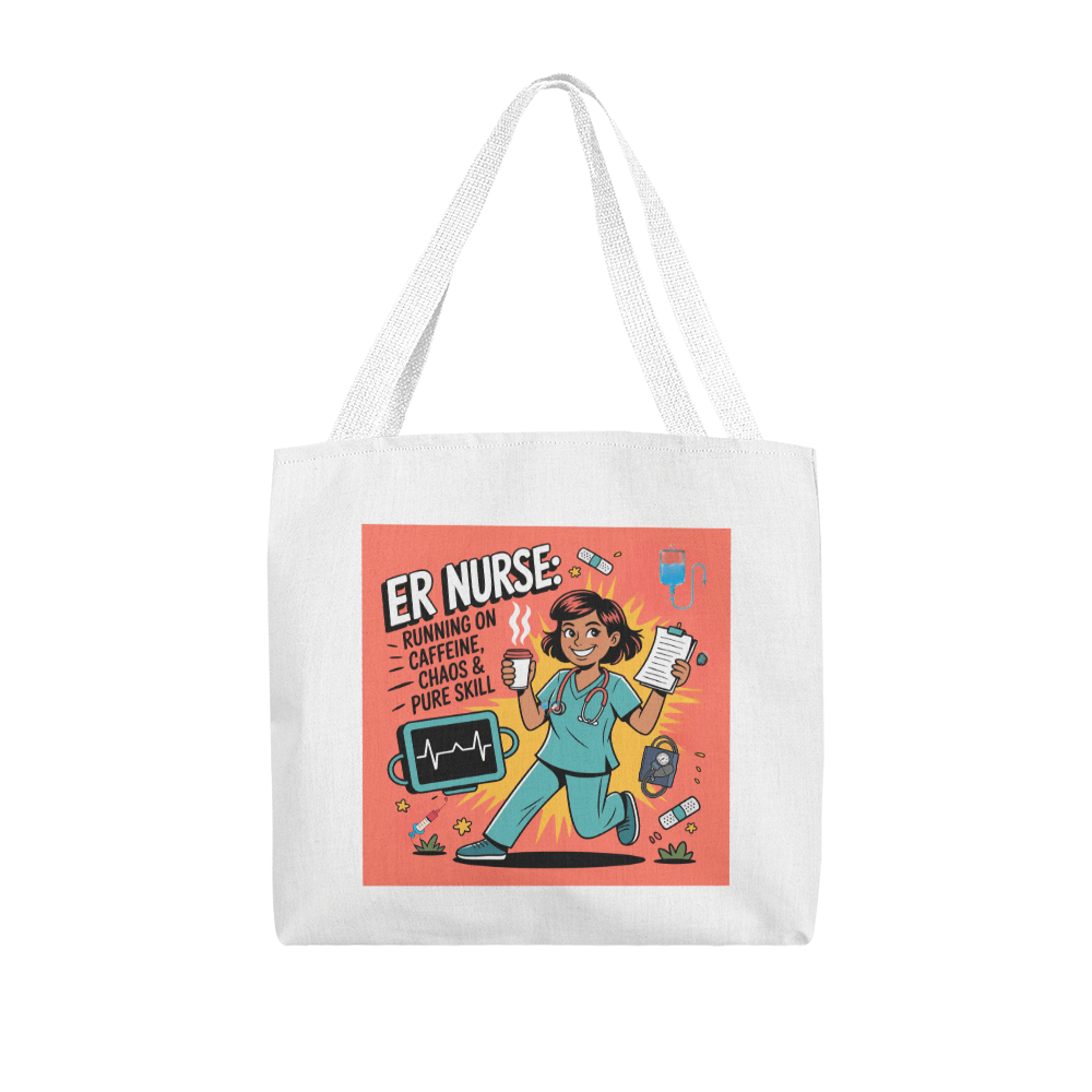 Fun ER Nurse Tote Bag - Nurse Gift