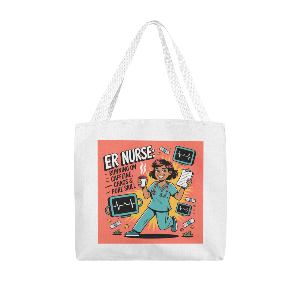 Fun ER Nurse Tote Bag