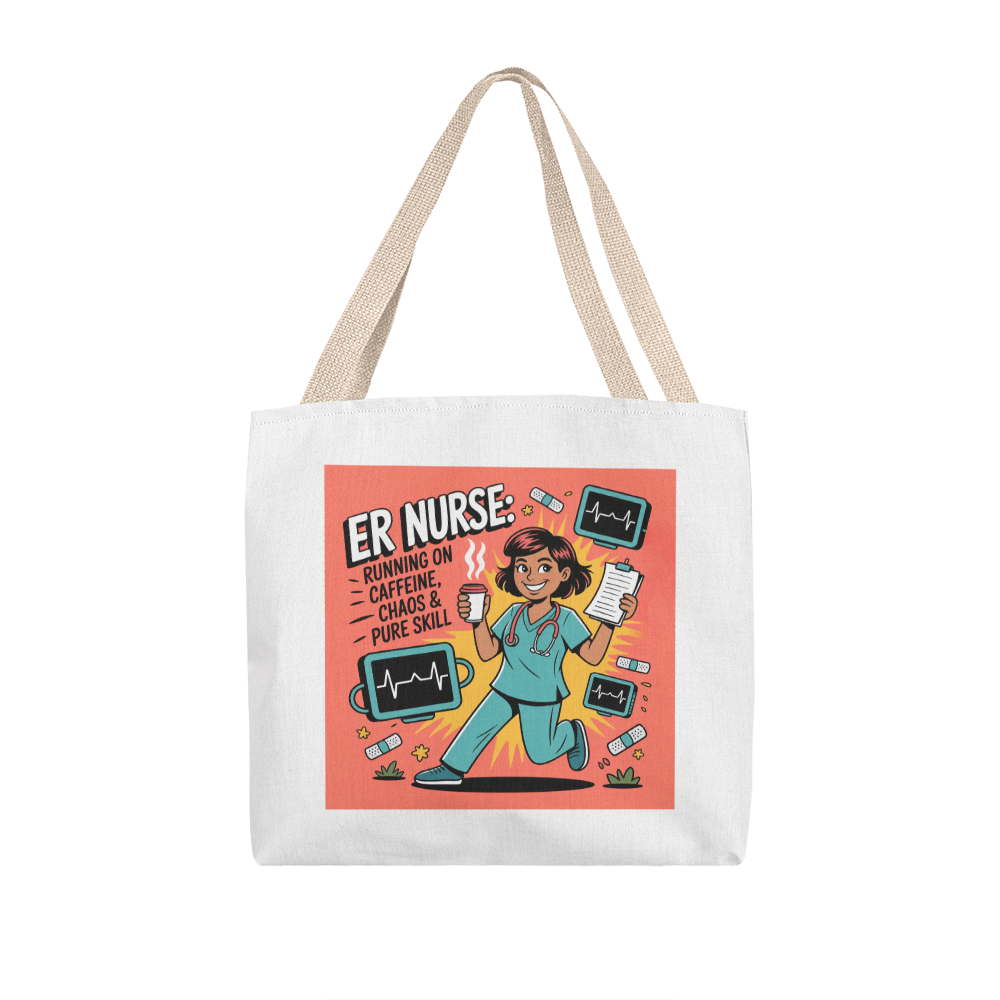 Fun ER Nurse Tote Bag