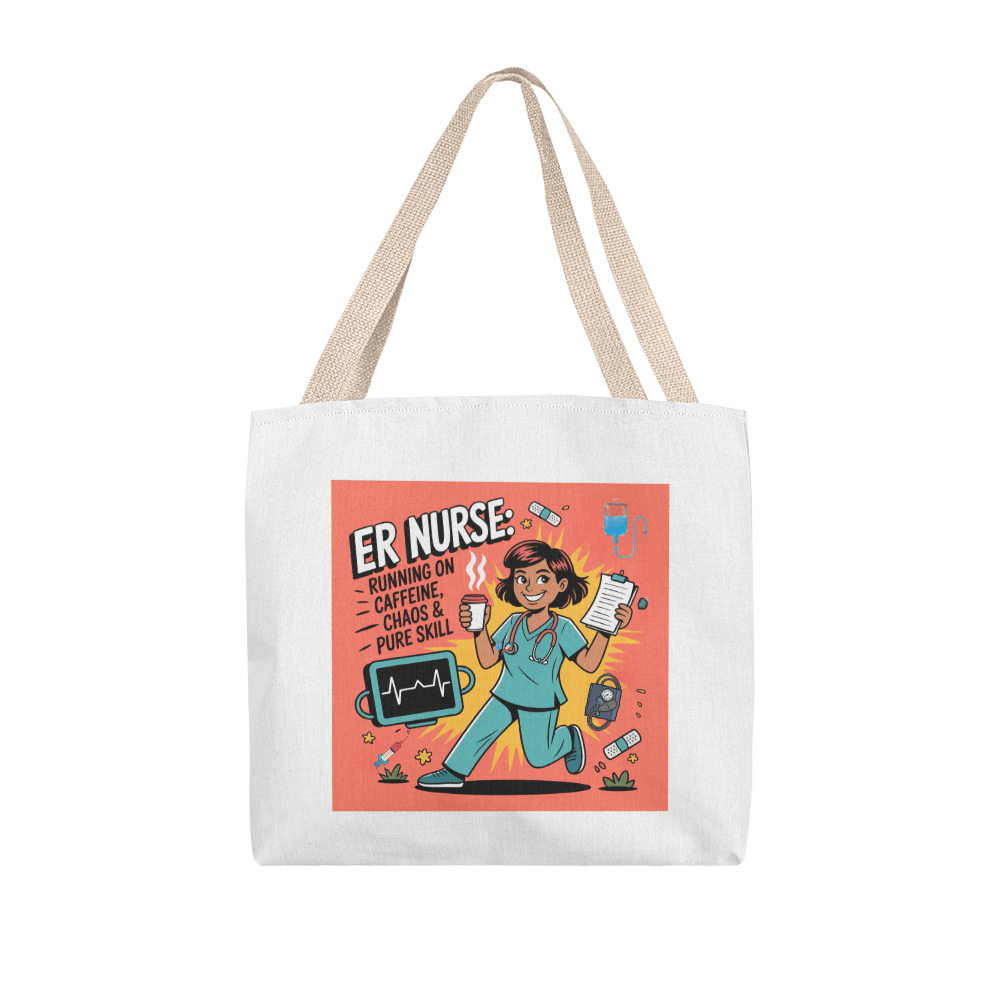 Fun ER Nurse Tote Bag - Nurse Gift