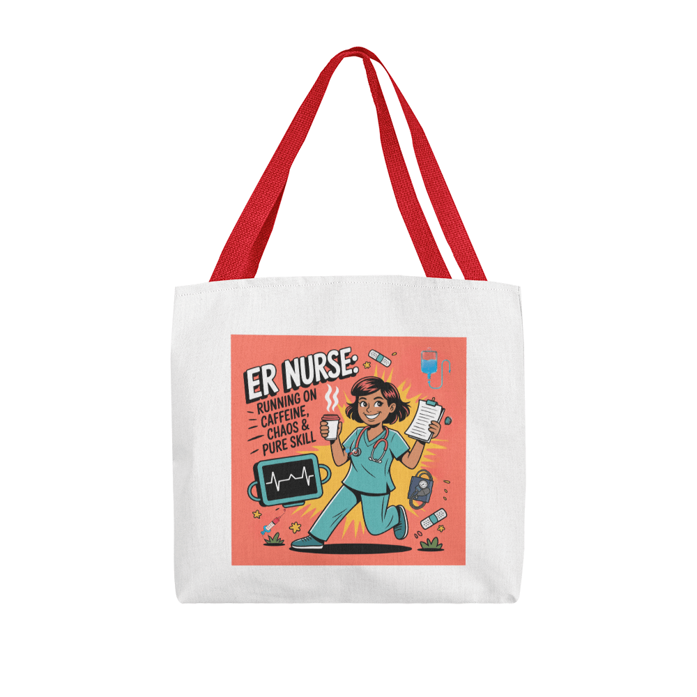 Fun ER Nurse Tote Bag - Nurse Gift