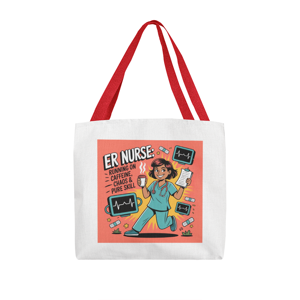 Fun ER Nurse Tote Bag