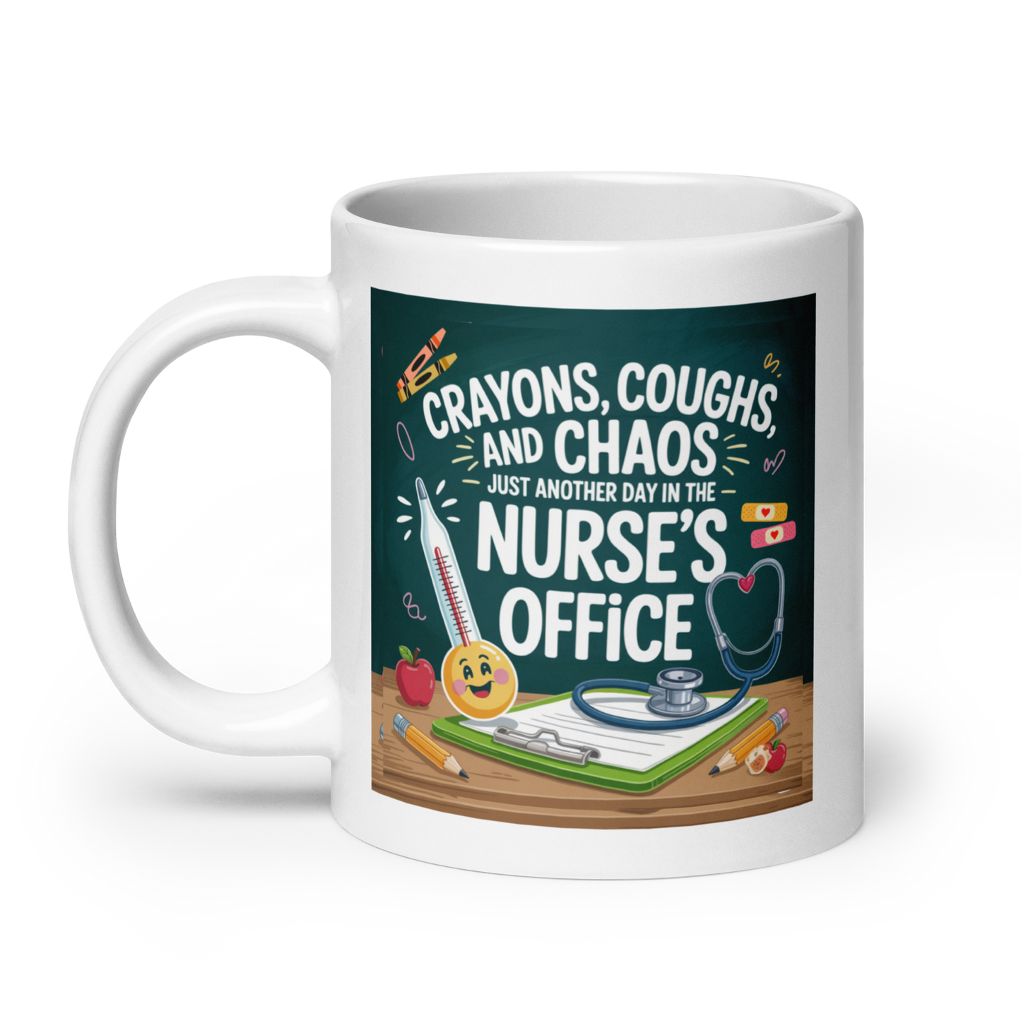 Funny School Nurse Mug – 20oz Coffee Cup for School Nurses'