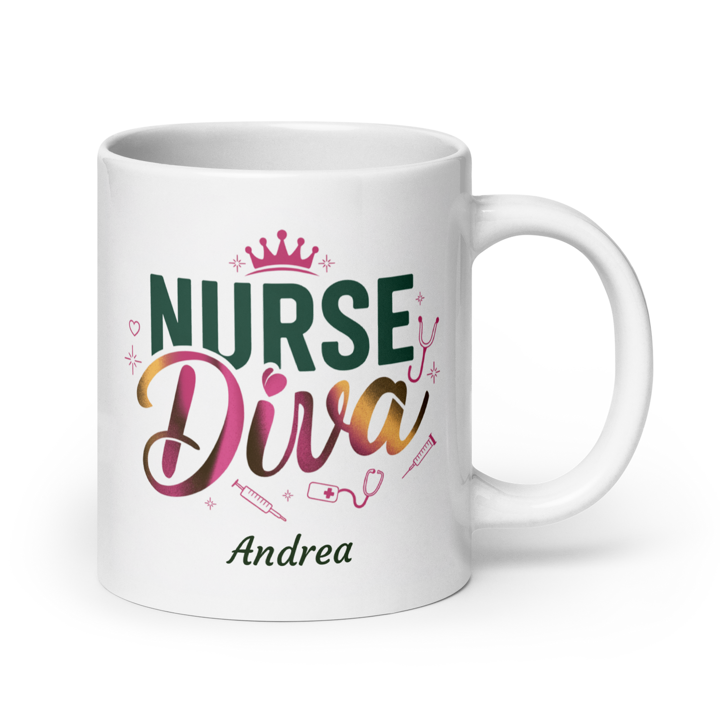 Personalized Nurse Diva Mug – Sip in Style