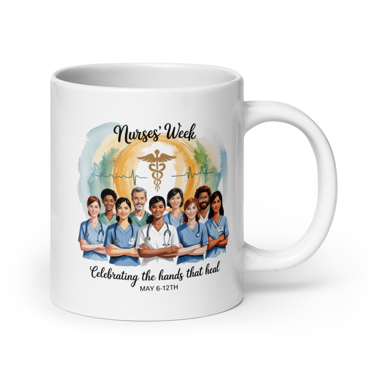 Nurses Week 20oz Coffee Mug – Fun Nurse Appreciation Gift