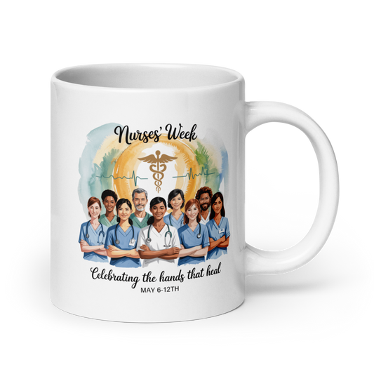 Nurses Week 20oz Coffee Mug – Fun Nurse Appreciation Gift