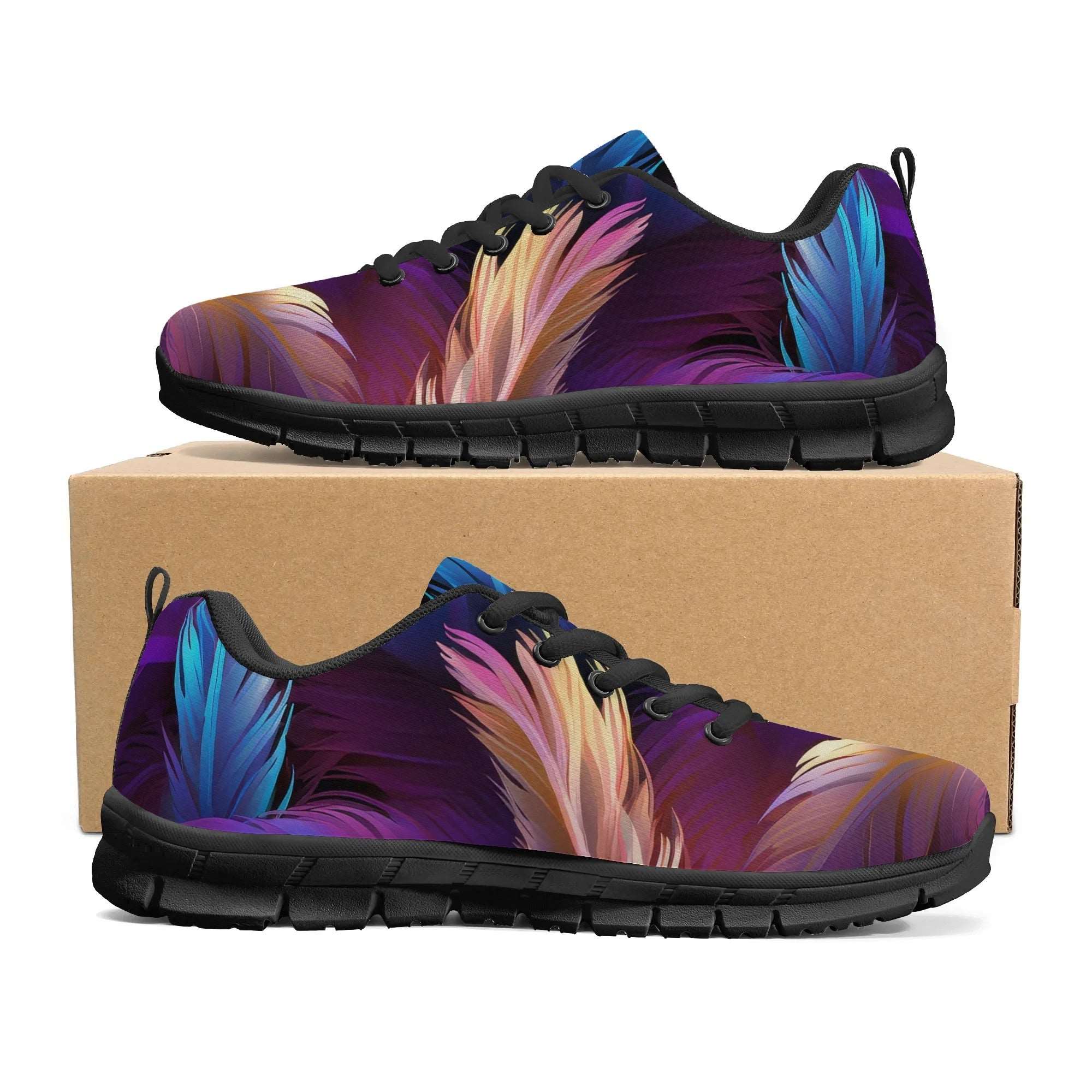 Dreamy Feather Womens Sneakers - Secondary Image