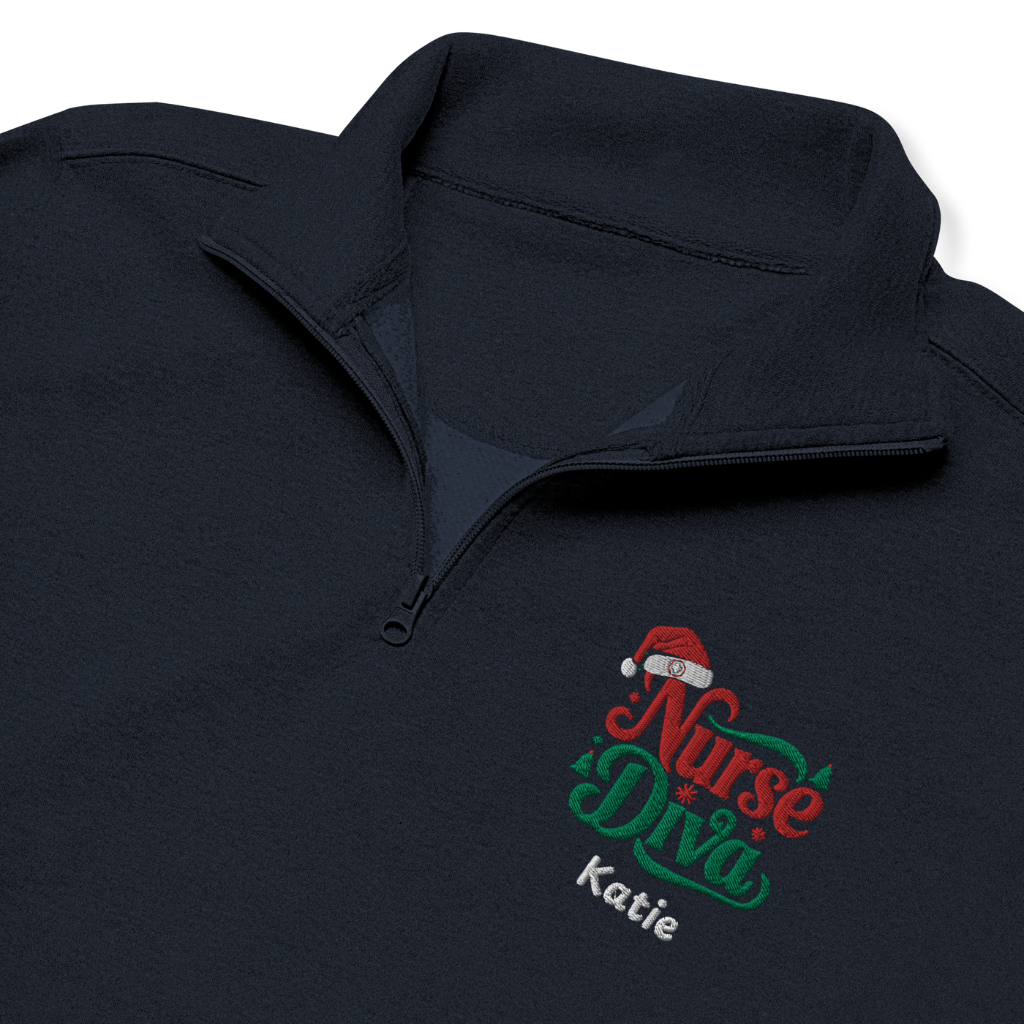 Cozy Nurse Holiday Fleece Pullover - Secondary Image