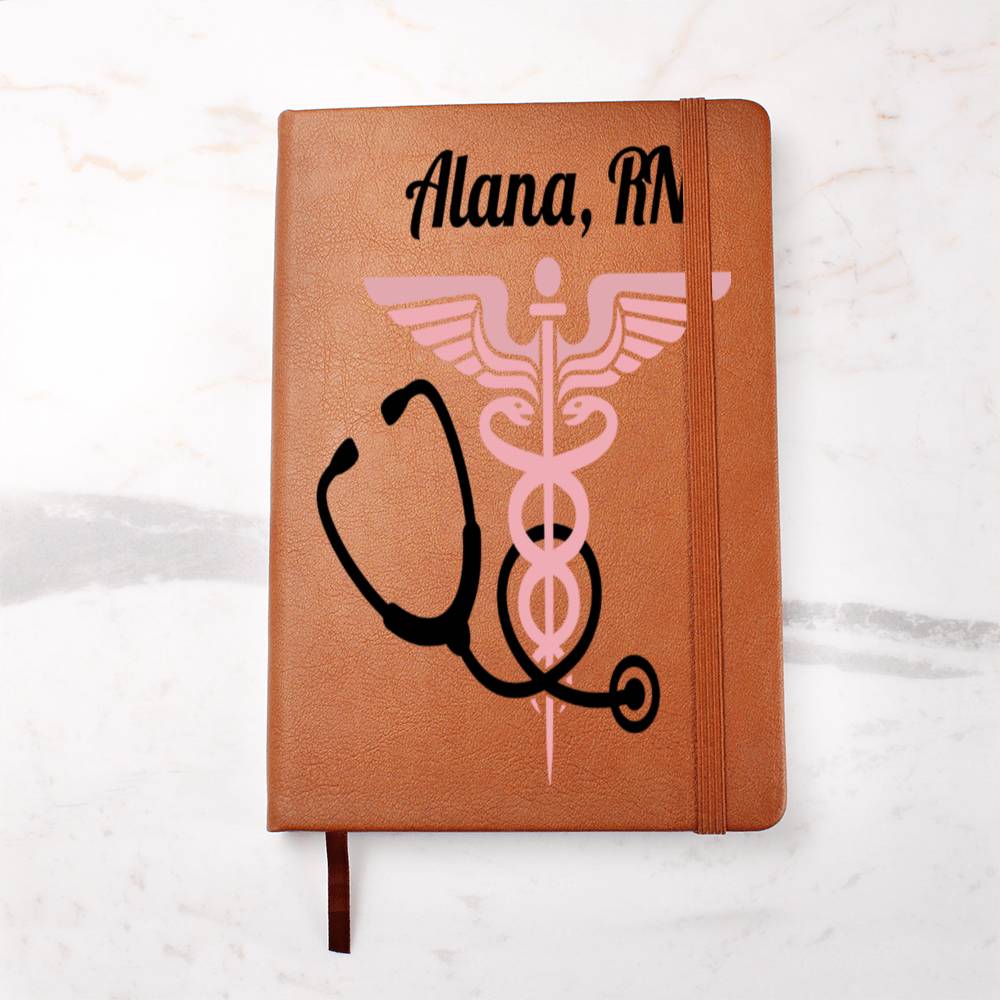 Custom Medical Journal: Personalized Notebook for Doctors & Nurses - Leather - Secondary Image