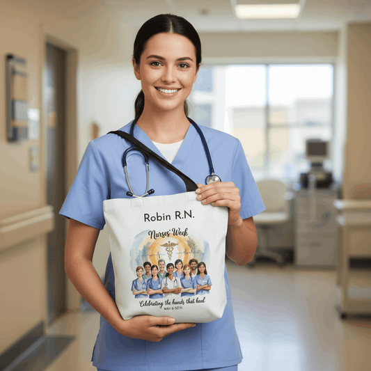 Personalized Nurse's Week Tote Bag