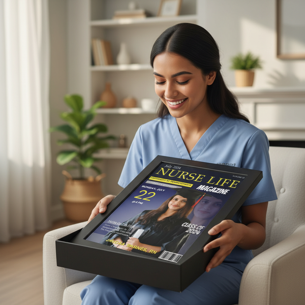 🎓Personalized Nurse Graduation Gift-Magazine Cover Print