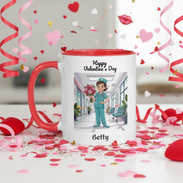 Personalized Nurse Valentine’s Day Mug