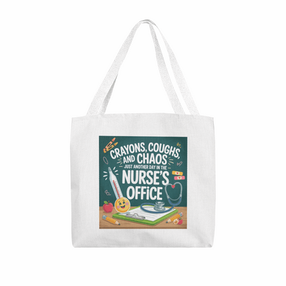 Funny School Nurse Tote Bag – Nurse's Office Gift