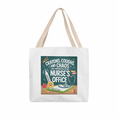 Funny School Nurse Tote Bag – Nurse's Office Gift
