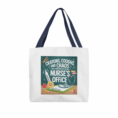 Funny School Nurse Tote Bag – Nurse's Office Gift
