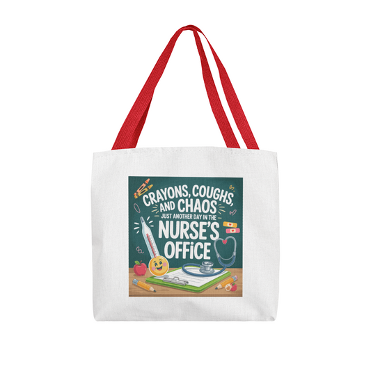 Funny School Nurse Tote Bag – Nurse's Office Gift