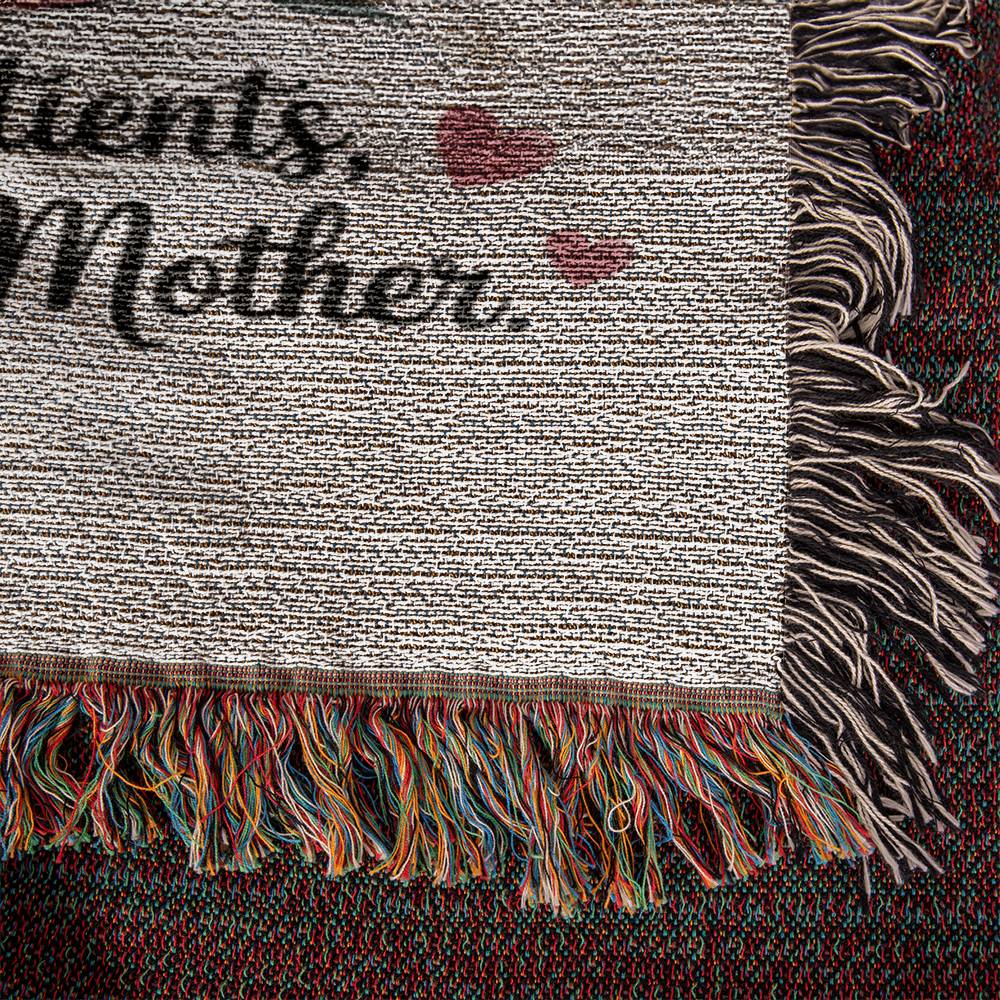 Mother's Day Woven Blanket for Nurses – Cozy Gift for Nurse Moms with Heartfelt Design