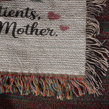Mother's Day Woven Blanket for Nurses – Cozy Gift for Nurse Moms with Heartfelt Design