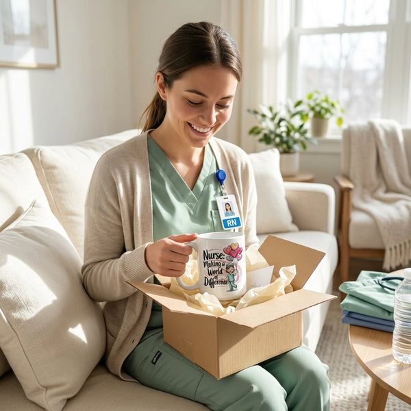 Personalized Nurse Mug 20oz – “Making a World of Difference”