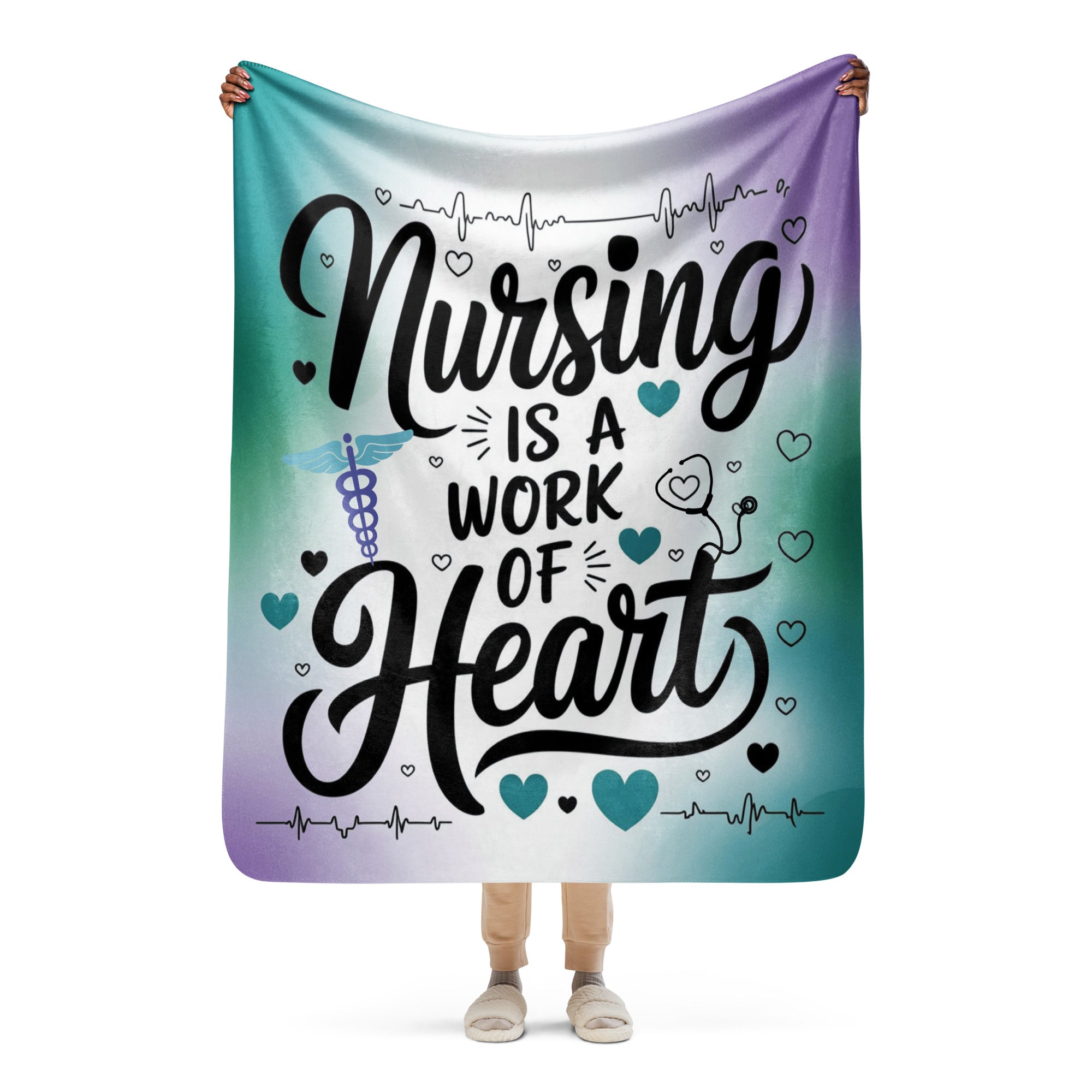 Cozy Sherpa Blanket for Nurses: Ultimate Comfort for Relaxation & Rest - Secondary Image