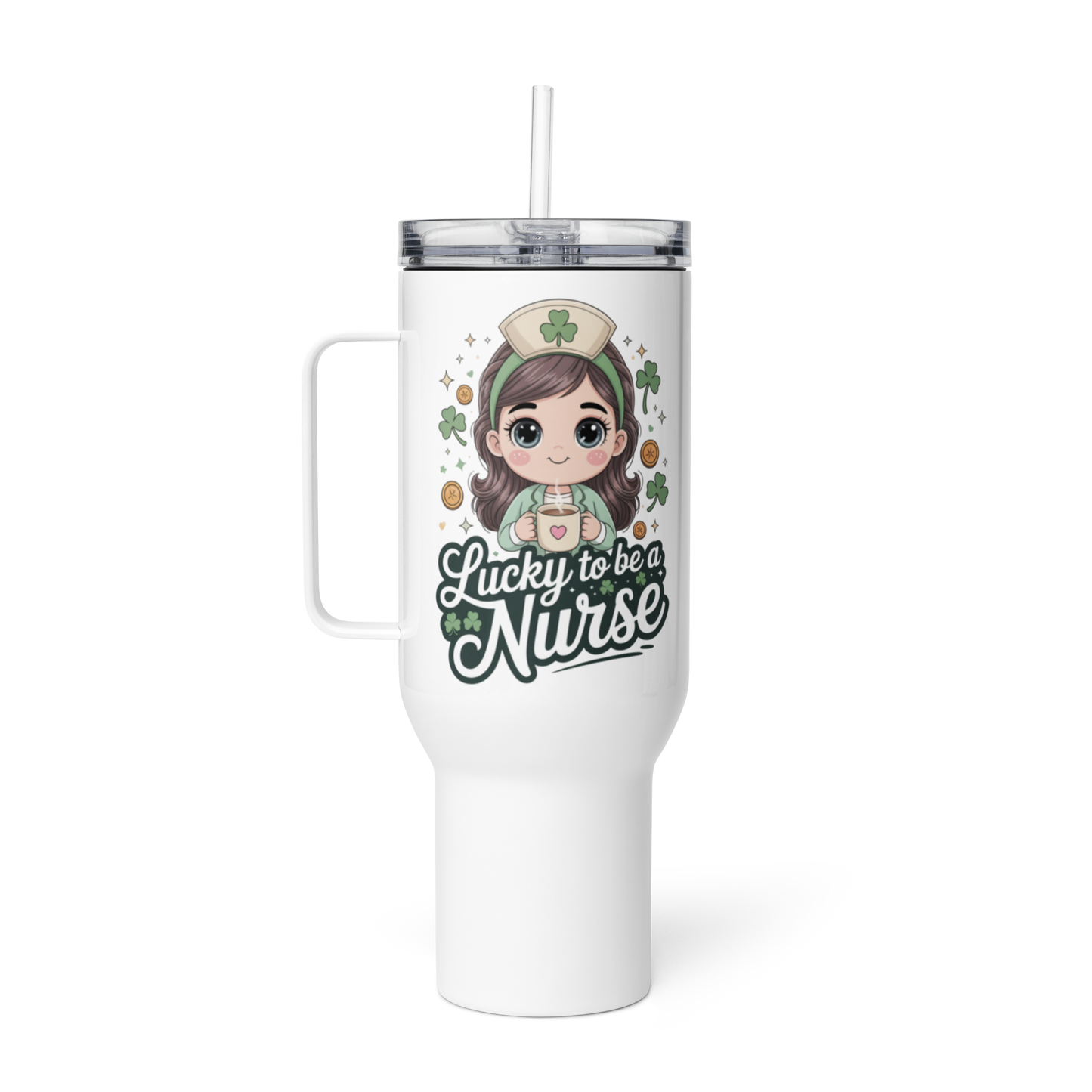 🍀St. Patrick's Day-Personalized Tumbler For Nurses
