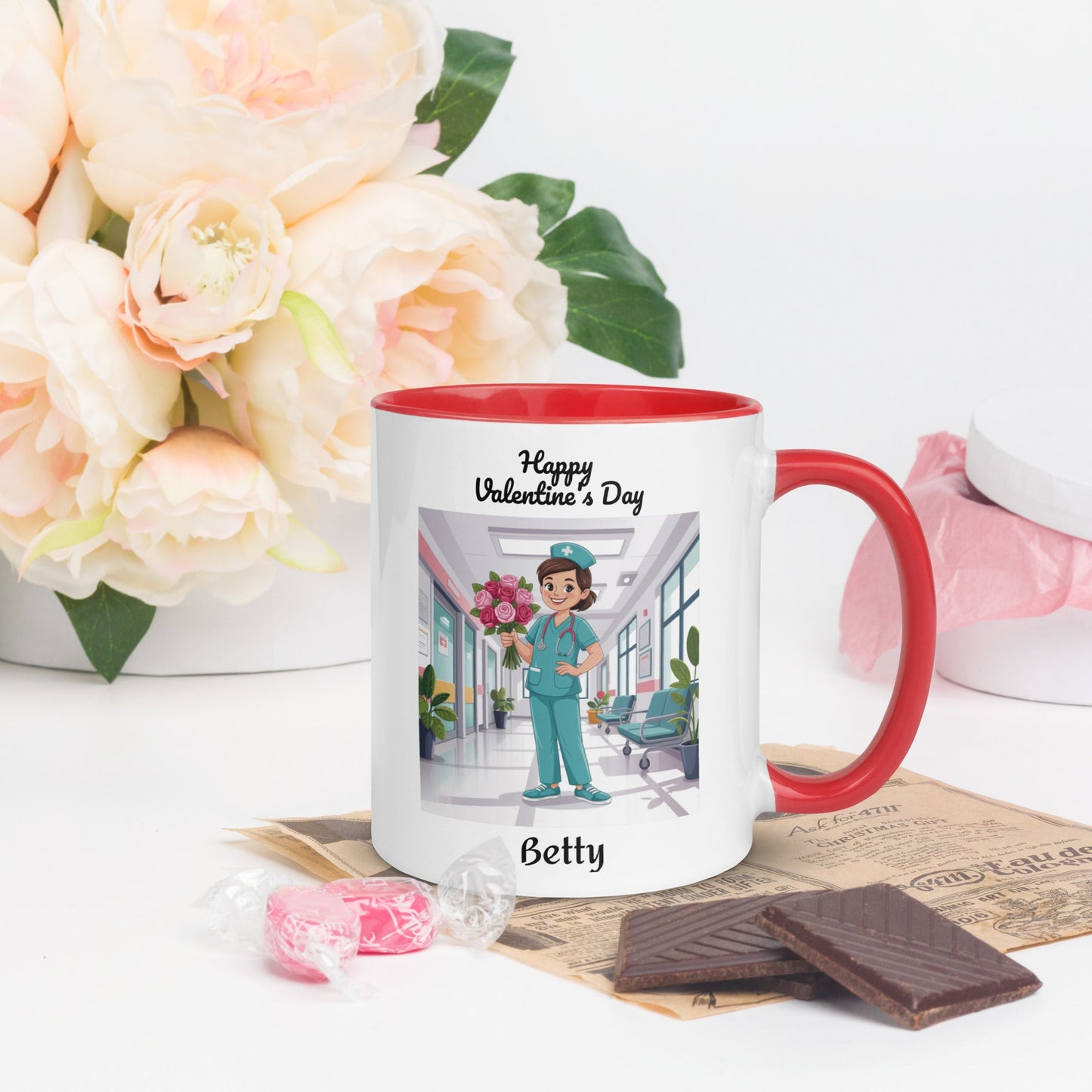 Personalized Nurse Valentine’s Day Mug