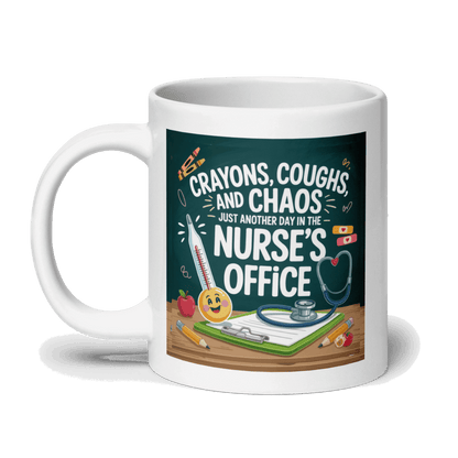 Funny School Nurse Mug – 20oz Coffee Cup for School Nurses'