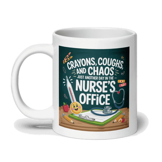 Funny School Nurse Mug – 20oz Coffee Cup for School Nurses'