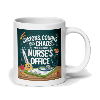 Funny School Nurse Mug – 20oz Coffee Cup for School Nurses'
