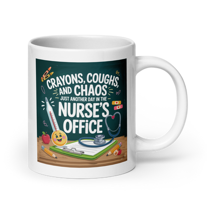 Funny School Nurse Mug – 20oz Coffee Cup for School Nurses'