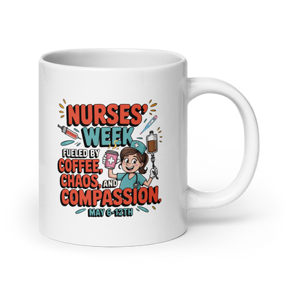 Nurses Week 20oz Coffee Mug – Funny Nurse Appreciation Gift